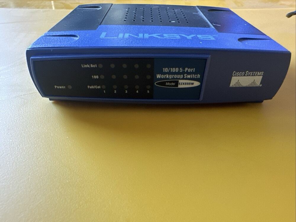 Linksys Cisco Systems EZXS55W 10/100 5-Port Workgroup Fast Ethernet Switch